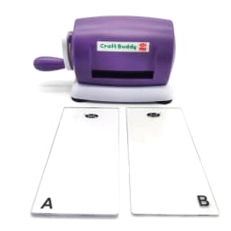 3.35 Inch Wide Opening Die Cutting and Embossing Machine, Multi-functional Manual Craft Machine with Cutting A&B Plate, 6 Stylish Colors for Scrapbooking, Card Making, Handmade Paper Art DIY Crafts