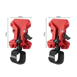 1/2 Pcs New Electric Drill Quick Release Clamp Belt Holster Holder 70g High Strength ABS for Power Tool Waist Waistband Clip Red