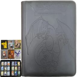 Card Binder with 9 Pocket Trading Card Album Display Binder Loading Pocket Holder for Pokemon PTCG TCG Yugioh MTG Game Card Book