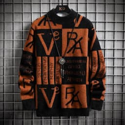 Fashion O-Neck Pullovers Men's Autumnr Winter Thicken Warm Knitwear Jumpers Y2k Streetwear Long Sleeve Knitted Sweaters for Men