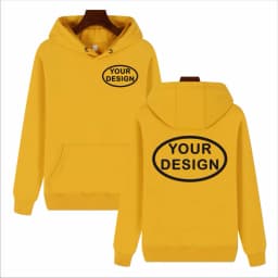 Customized Hooded Sweatshirt With LOGO Printing Embroidery Personalized Photos Casual 100% Pure Cotton And Plush Thick Pullover