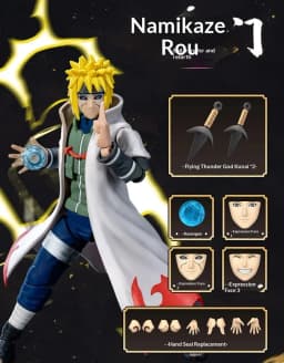 Genuine Blokees Naruto Model Kits Namikaze Minato Hatake Kakashi Haruno Sakura Madara Sasuke Figures Assembly Trendy Toy Gift