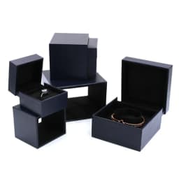 Malposed Wedding Double Ring Pendant Box Exquisite Valentine Day Jewellery Gift Storage Display Package Case