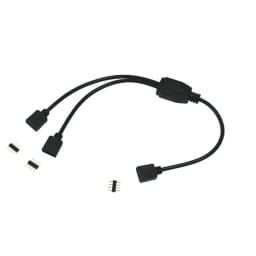 4 Pins RGB LED Tape Connector 1 to 1 2 3 4 5 Plug Power Splitter Cable 4pin Needle Female Connector Wire for RGB Led Strip Light