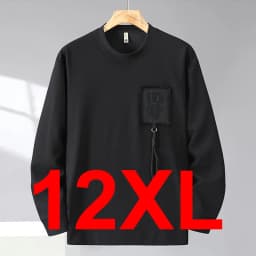 10XL 12XL Plus Size Sweatshirts Men Spring Autumn Sweatshirt Male Fashion Casual Pocket Patchwork Pullover Big Size 10XL