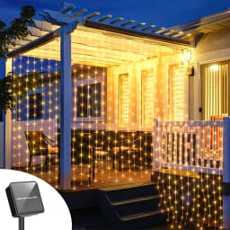 300Leds Solar Curtain String Light Outdoor Waterfall Garland Fairy Lights Garden Halloween Christmas Decoration Holiday Lighting