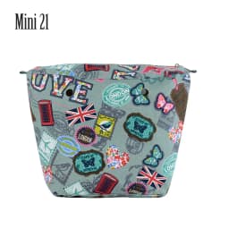 TANQU New Colorful Waterproof Inner Lining Insert Zipper Pocket for Classic Mini Obag Canvas  Inner Pocket for O Bag