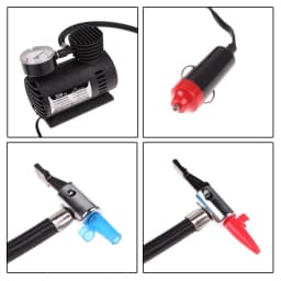 12V 300PSI Portable Air Compressor with Pressure Gauge Electric Air Pump Auto Tire Infaltor Pump for Motor Bike Auto Car Tyre