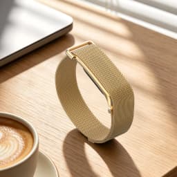 For Fitbit Air Band Milanese Loop Magnetic Stainless Steel Strap Replacement Wristband Women Men Black Silver Gold Rose Gold