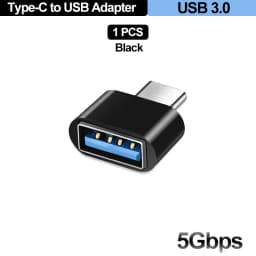 For Mobile Phone USB Female to Type C Male Adapter OTG 15.5CM Long Cable For Xiaomi Samsung S20 Huawei OTG Data Cable Converter