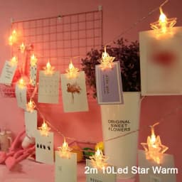 LED Photo String Lights Battery Powered Christmas Fairy Twinkle Lights with Clips for Hanging Picture Bedroom Wall Wedding Decor