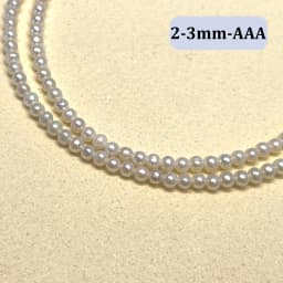 AAA 2-3mm High Quality Near-round Beads Exquisite Natural Freshwater Pearls for Jewelry Making DIY Necklace Bracelet Accessories