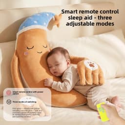 Cute Scallion Baby Sleeping Pillow Startle Prevention Baby Patter Sleep Toys for Newborn Automatic Palm Patting Sleeping Pillow