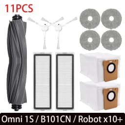 For xiaomi x10 plus accessories Mijia Omni 1S B101CN Robot Vacuum Main Side Brush Filter Mop Dreame L10s Ultra / S10 Pro Parts