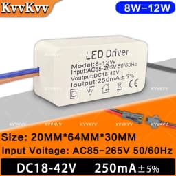 LED AC85-265V Lighting Transformer 3W 5W 7W 12W 18W 24W Constant 12V Drive Power Supply For DIY LED Home Panel Downlight Bulb