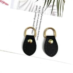 2Pcs Handmade Bag Buckle Straps PU Leather Metal Handbags Shoulder DIY Bag Accessories Fashion Lychee Pattern Chain Clasp Buckle