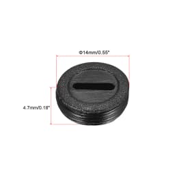 6/10/20Pcs Black Plastic Screw Carbon Brush Holder Caps Case Dia 10mm/12mm/13mm/14mm/15mm/16mm/18mm/20mm/22mm Brush Cover