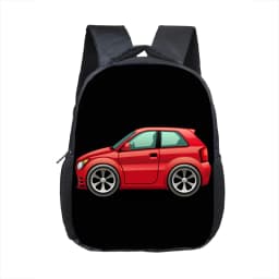 Cartoon Police Car Fire Engine Excavator Print Backpack Children Truck Kindergarten Bags Toddler Diaper Book Bag Schoolbags
