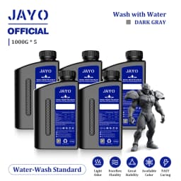 JAYO Water Washable 3D Resin 5pcs/set 3D Printer Resin 405nm UV Standard Rapid Photopolymer Resin for LCD/DLP/SLA 3D Printer