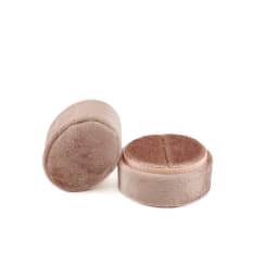 Flannel Jewelry Box Oval Ring Box Simple and Exquisite Velvet Jewelry Box Double Rings Box for Wedding Gift Wrap Packaging