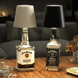 2025 LED Bottle Table Lamp Touch 3 Colors Rechargeable Portable Desktop Decoration Lamp For Bar Restaurant Camping Atmosphere De