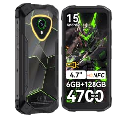 Cubot KingKong MINI 4 6GB+128GB 4.7″ Mini Mobile Phones 4700mAh Small Smartphone Android 15 NFC 48MP Camping Light