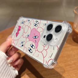 Pink K-Kirbys Phone Case for Samsung Galaxy S26 S25 S24 S23 S22 S21 S20 FE Ultra Plus 5G Soft Anti Drop Cover