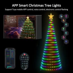 Smart Christmas Tree Lights Christmas Fairy Light APP Control Music Sync Multicolor for Indoor Outdoor Christmas Tree Decoration