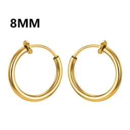 Non-pierced Earrings Clip On Retractable Earrings Men Women Ear Clips Classic Hip-hop Hoop Ear Bone Buckle Earrings Accessories