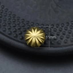 High-End Brass Wallet Buckle Leather Decorative Studs Brass Chrysanthemum Studs Belt Buckle Decoration Pure Copper Hardware