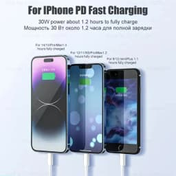 30W For APPLE USB Cable 2M Fast Charging For iPhone 14 12 11 13 Pro Max 8 Plus XS XR Data Line Type C Cables Charger Accessories
