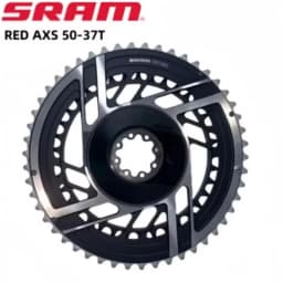 SRAM RED AXS 50-37T Chainring 8Bolt Direct Mount 2x12Speed 8 Holes Black Round Chainring Double Original For SRAM RED AXS Crank