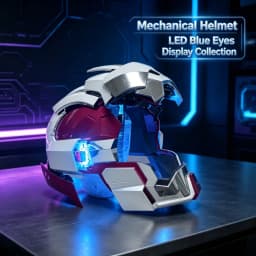 In Stock 1:1 Scale Mech‑Unit‑05 Pro Max Upgrade+ Wearable Mecha Helmet Electric Voice Touch Remote Control Auto Open‑Close LED