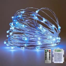 Remote LED Copper String Lights 5M50LED-30M300LED Battery Box Design IP54 Waterproof Flash Wave Steady Modes Festival Home Decor