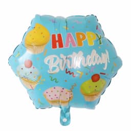 50pcs 18inch Round Foil Balloon Happy Birthday Inflatable Foil Helium Balloons Birthday Party Decoration Kids Toys Air Globos