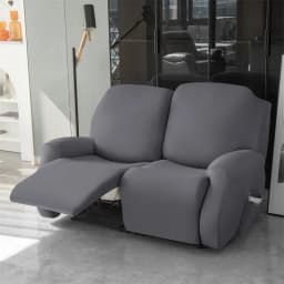 1/2/3 Seater Soft Recliner Sofa Cover Solid Color Simple Single Sofa Slipcover Relax Couch Armchair Protector Case Removable