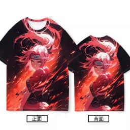 Bandai Anime Naruto Sasuke Naruto Kakashi Quick Drying Breathable and Comfortable Parent Child Short Sleeved T-shirt