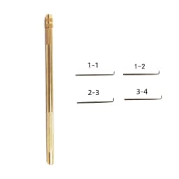 Lace Wig Ventilating Needles Brass Holder 4 Sizes Stainless Steel for Making/Repairing Lace Wigs
