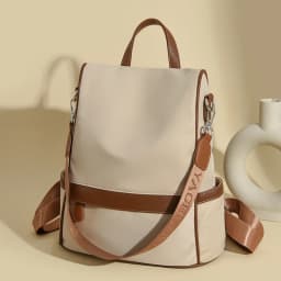 Multi Functional Anti-theft Women Backpack Fashion Color Blocking Teenager Students School Book Bags Female Travel Shoulder Bag