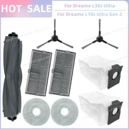 Fit For Dreame L10s Ultra Gen 2 / L30s Ultra/ L30 Pro Ultra, Dreame L40 Ultra AE/L40s Ultra CE Parts Brush Filter Mop Bag