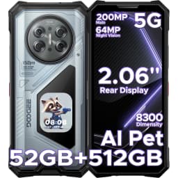 Doogee V50 Pro 5g Rugged Smartphone 2.06'' Back Display Dimensity 8300 11000Mah 6.78'' 120Hz 512Gb/1Tb Rom Android 16 Smartphone