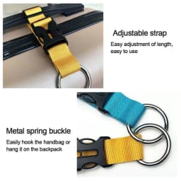 1Pcs Portable Luggage Strap Travel Jacket Gripper Adjustable Suitcases Belt for Carry On Bags Add Bag Handbag Clip Use To Carry