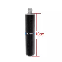 Carbon Fiber Extension Pole 32mm Diameter with 5/8 11 Thread for GPS Surveying Rod Compatibility Length Options 10cm to 50cm