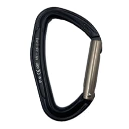 CLIWIZ SGM7118 Curved D- Straight UIAA CE Certified Climbing Carabiner 23kN 7075 Aluminum Carabiner Climbing Safety Snap Hook