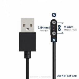Smart Watch Magnetic Charging Cable USB Charger 2Pin 4Pin 5Pin Power Line For Smartwatch Earphone Glasses Juicer Beauty Devices