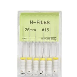 6Pcs/Pack Dental Files Hand Use H-Files 21/25mm Stainless Steel Endodontic Root Canal Files Dentist Tools Dental Lab Instruments