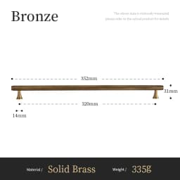 Santaya Solid Antique Brass Diamond-cut Cross Knurl Pattern Bronze Wardrobe Cabinet Handles T-bar Knobs Pitch 320mm Long Pull