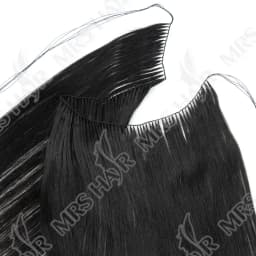 Invisible Feather Hair Bundles Extensions Natural Fish Line Human Hair Non-Remy Invisible Micro Rings Hair Weft 100 Strands