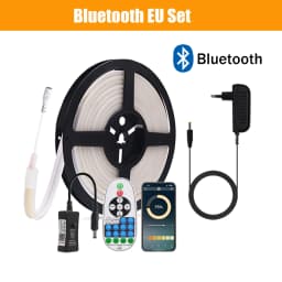 Dimmable COB LED Strip 12V 24V Tuya Wifi Bluetooth Flexible Neon Tape Ribbon 320LED High Linear Light Waterproof COB Led Light