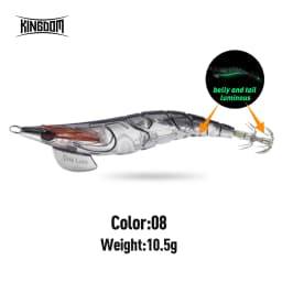Kingdom Egi Squid Bait Artificial Jigging Lures Slow Sinking Squid Hooks Sea Fishing Octopus Cuttlefish Luminous Tackle Lure